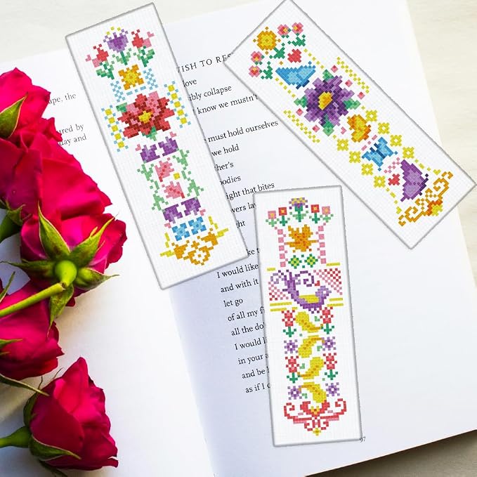 ORIGACH 6 Pcs Cross Stitch Bookmark Kit - Image 6