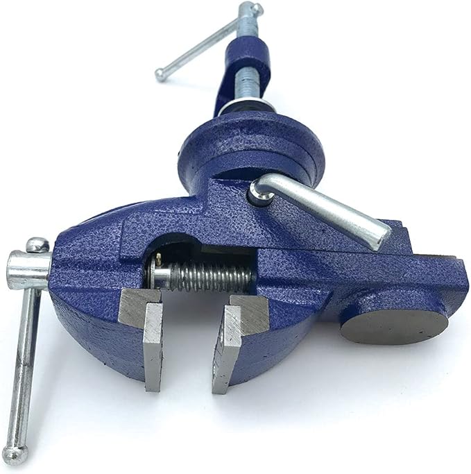 Mini Table Clamp Small Bench Vice New upgraded cast iron manufacturing Jewelers Hobby Clamps Craft Repair Tool Portable Work Bench Vise (mini) (3 INCH)