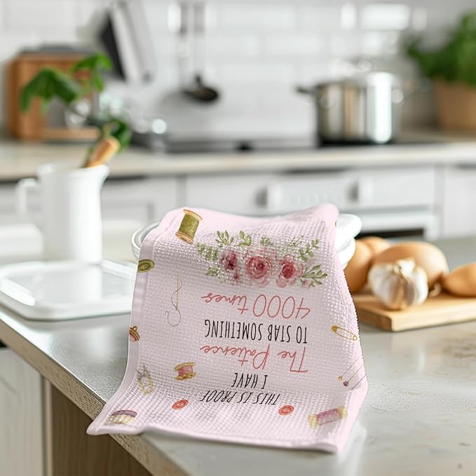 Quilters Gifts Kitchen Towels, Sewing Quilting Lovers Gifts Kitchen Towels - Image 4