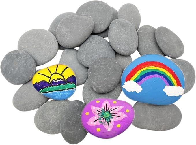 Lifetop 16PCS Painting Rocks, Decoration, Medium Stone by lifetop