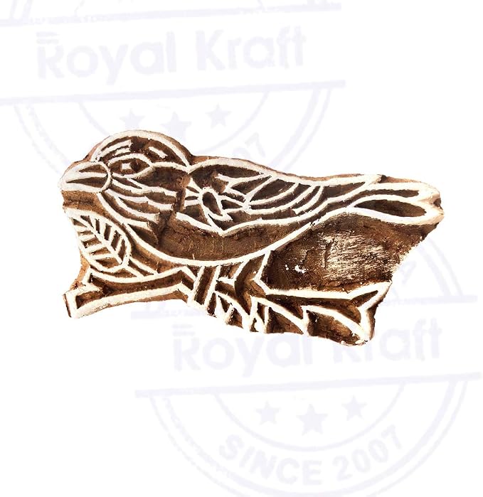 Royal Kraft Wooden Stamps DIY Fabric, Henna Printing Blocks THDtag076 - Image 3