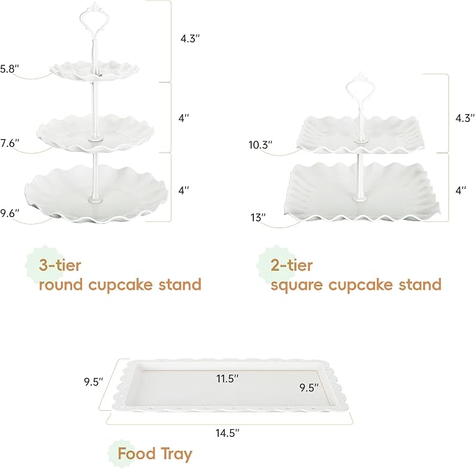 Biodegradable Cupcake Stand Holder, Dessert Table Display Set, Treat Table - Image 3