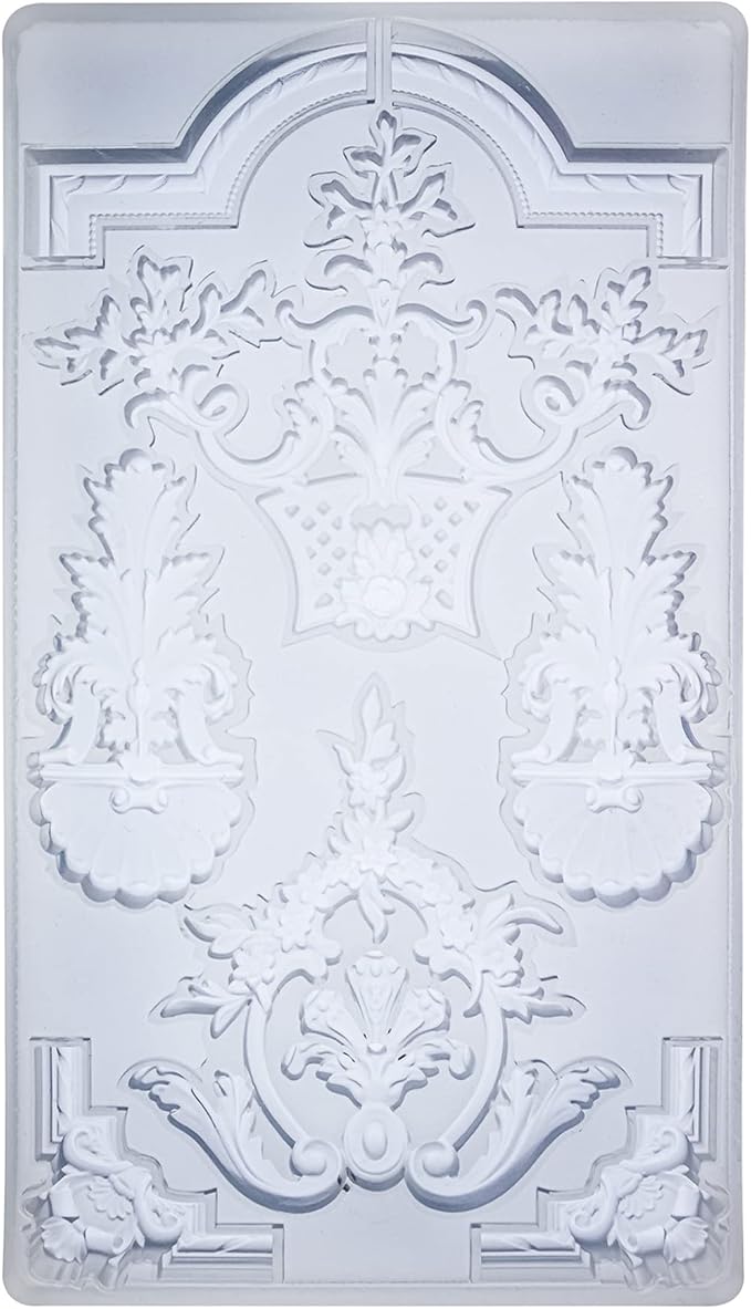 Art Mold for Polyclay Air Dry Clay Plaster, Medallion Frame - Image 3