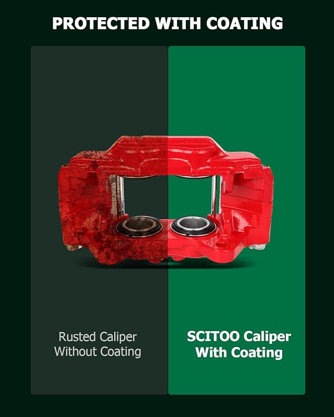 SCITOO Front Left Brake Caliper 19-2985 Compatible For Toyota For 4runner 2003-2009,For Toyota FJ Cruiser 2007-2014,For Toyota For Tacoma 2005-2017,For Toyota For Tundra 2000-2006