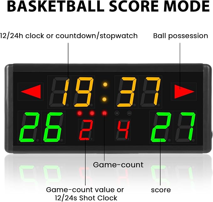 Samshow LED Electronic Scoreboard Digital Score Keeper - Image 3