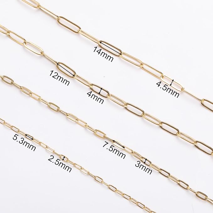 SMYHTGLIF 5 Meters Gold Chain Bulk - Image 4