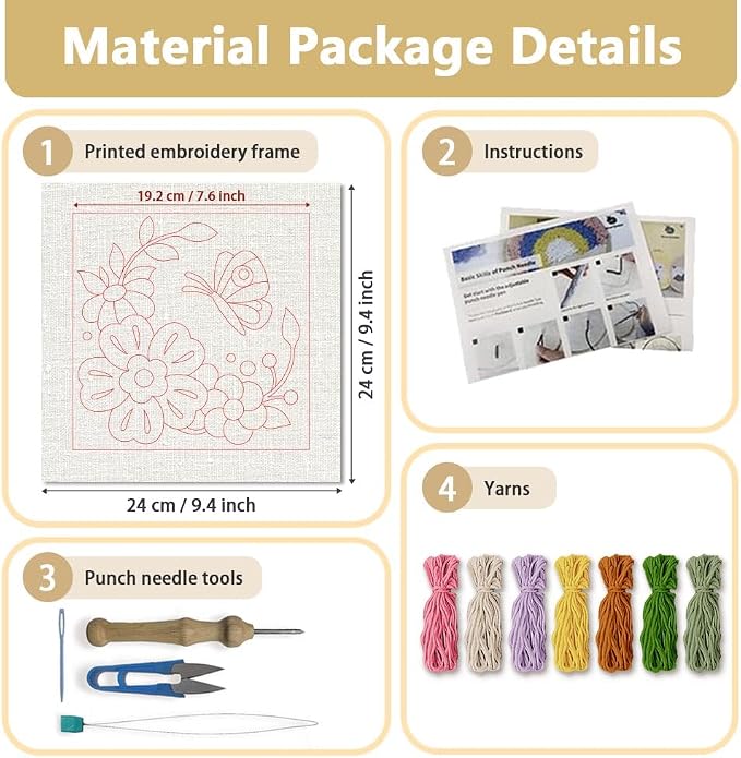 Doodlream DIY Punch Needle Embroidery Kit - Image 2