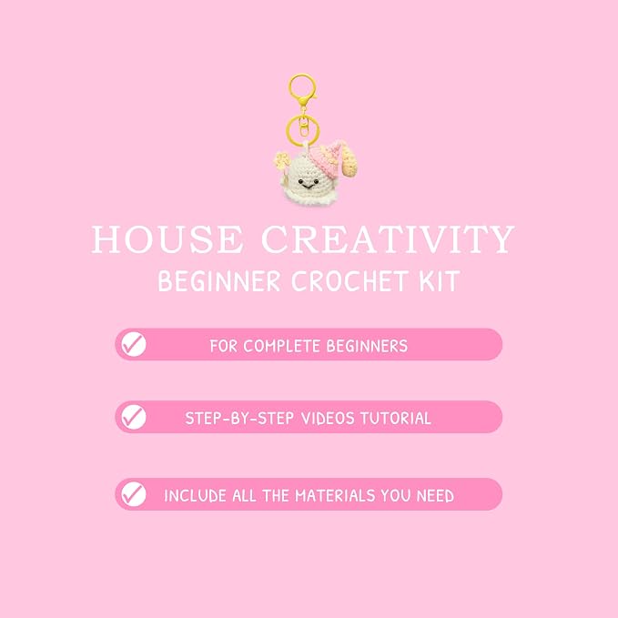 HOUSE CREATIVITY Crochet Keychain Kit - Image 4