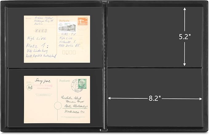 MUDOR 2 Pockets Stamp Collection Book, Stamp Albums - Image 3