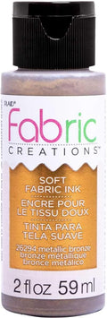 Fabric Creations Fabric Paint, 2 oz, Metallic Bronze by Fabric+Creations