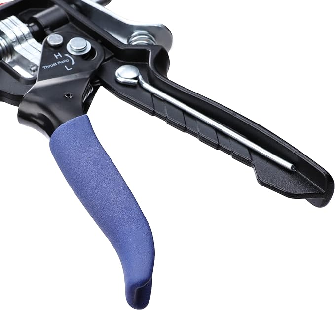 WORKPRO Caulking Gun, Adjustable Hand Caulk gun, Less-dripping Regulating, Sealant Silicone Gun with Comfort Grip, 9:1 & 18:1 Thrust Ratio, Smooth Round Rod for 10oz Caulk tubes
