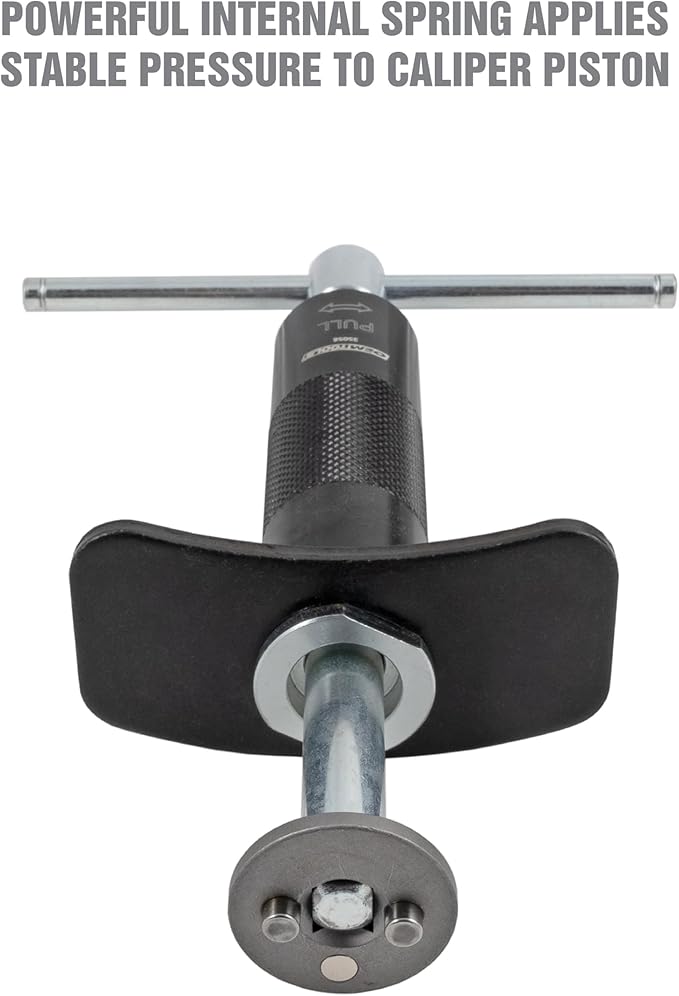 OEMTOOLS 35058 Brake Caliper Piston Rewind Tool, Spring Loaded Brake Caliper Wind Back Tool, Universal Rear Piston Brake Caliper Retractor Tool , Black