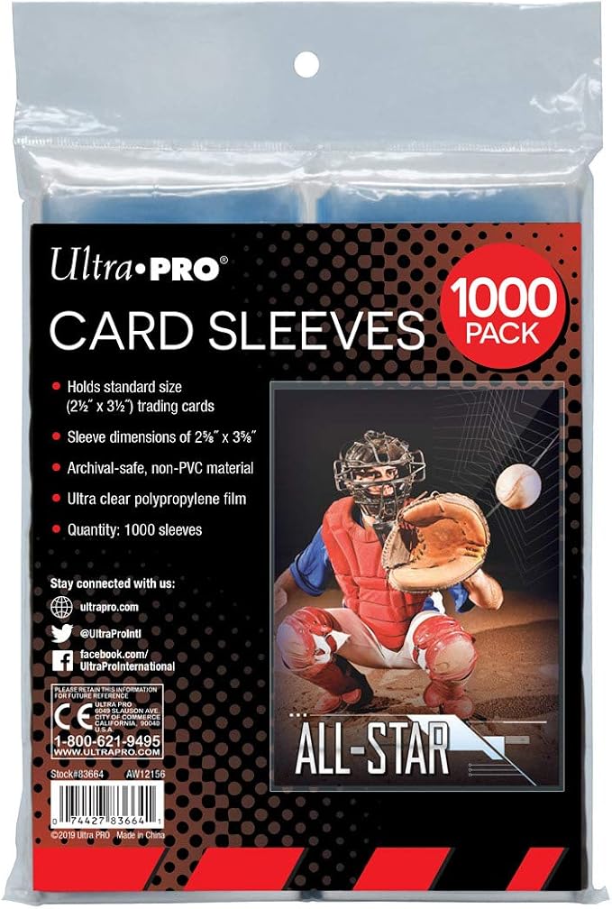 2.5" x 3.5" Soft Trading Card Penny Sleeves by UltraPro