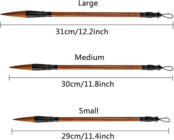 Befiy Chinese Calligraphy Brush, Writing Drawing Watercolor Ink Brushes Hubi - Image 5