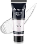 Artecho White Acrylic Paint, Pearl White Tubes, Art Craft Paints by Artecho