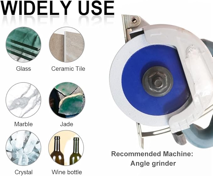 SHDIATOOL Diamond Glass Cutting Disc 4-1/2-Inch Saw Blade, Ultra-Thin Cut Off Wheel for Tile Ceramic Porcelain Marble 115mm (2 of Pack)
