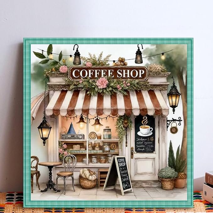 KYOQFVN Coffee Shop Cross Stitch Kits - Image 4