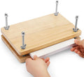 JUPEAN Book Press—7.9”x11.6” Wooden Book Binding Press Bookbinding Kit Flower by Jupean