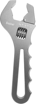 AN Hose Fitting Adjustable Wrench 3AN-12AN Lightweight Aluminum (Sliver-Non-Marring)