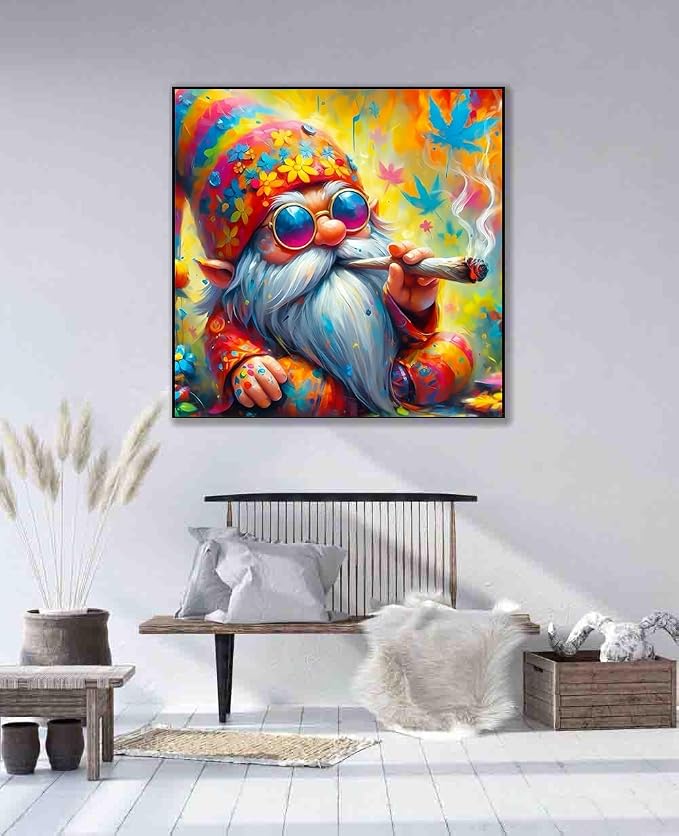Gnome Cross Stitch Kits for Adults Beginner, Counted Cross Stitch Kits Printed - Image 4