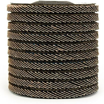 BHA Grinding and Sanding Flap Discs T27, 4-1/2" x 7/8", 60 Grit - 10 Pack