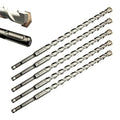 Direko 5-Piece 5/8 inch x 6 InchSDS Plus Rotary Hammer Drill Bits Carbide Tipped Concert Drill Bits for Concrete, Brick, Cement Walls, Stone, Hammer Drill Bits for Concrete