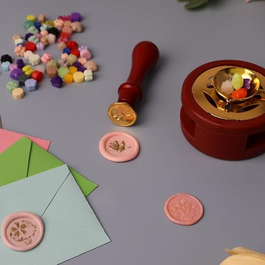 24 Pcs Wax Seal Stamp Kit, Vintage Classic Brass Wax Stamp Seal Head - Image 5