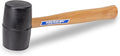 VAUGHAN Solid Rubber Mallet, Quality Rubber 20 oz Head, Made In The USA, Hardwood Handle, RM2B, VN57431