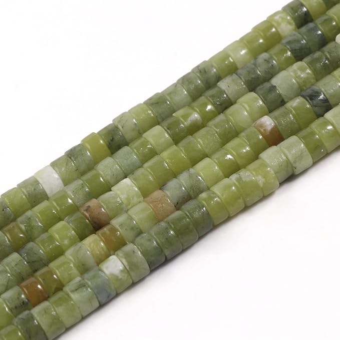 150Pcs 4×2mm Natural Taiwan Jade Spacer Stone Beads by Nitopupu