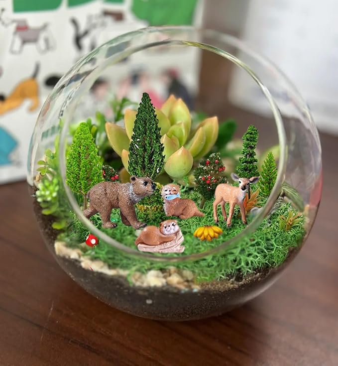 Miniature Garden Accessories, Model Scenery Kit, Forest Animal Figures - Image 6