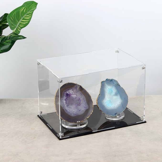 Rectangle Clear Acrylic Boxes for Collectibles Display, Assemble Storage Box - Image 2