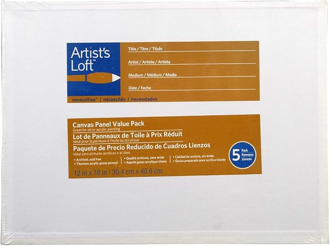 5 Count 12 x 16 Canvas Panels by Artist's Loft by ArtistsLoft