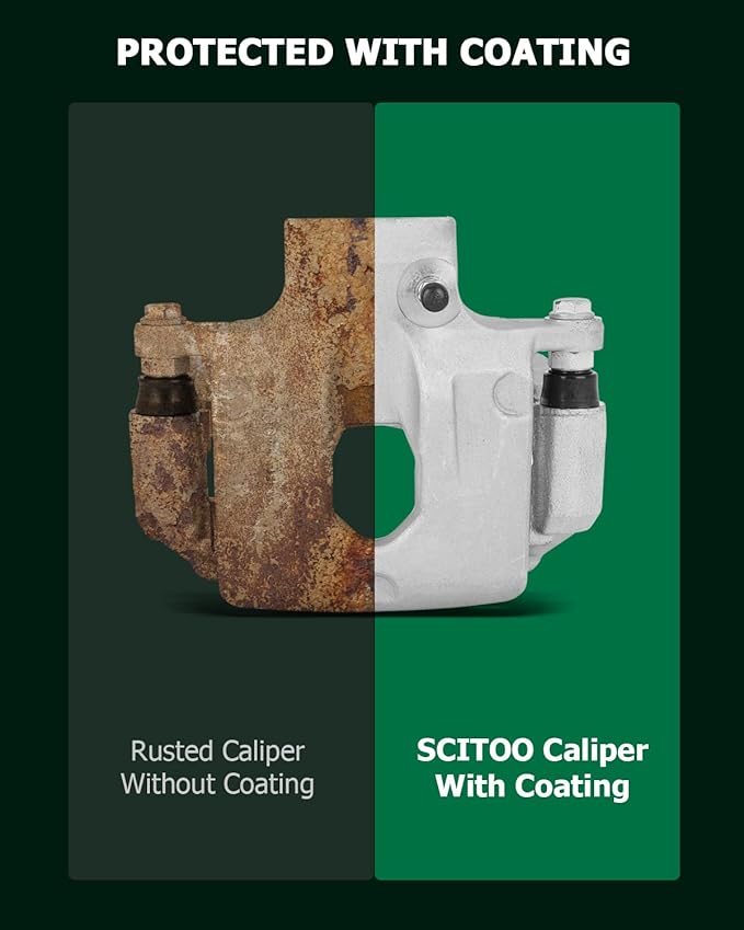 SCITOO 18B5059 18B5058 Rear Left & Right Brake Calipers w/Bracket For Buick For Enclave,For Cadillac For XTS,For Chevy For Traverse,For GMC For Acadia/For Acadia Limited,For Saturn For Outlook
