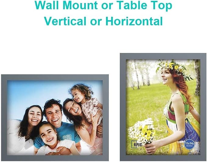 RPJC 11x14 inch Picture Frame Made of Solid Wood and High Definition Glass - Image 5