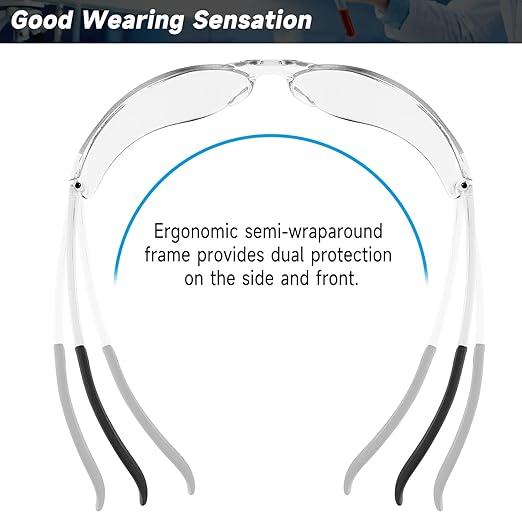 30 Pack Safety Glasses ANSI Z87.1 Scratch Resistant Eyewear for Women Man Lab Goggles Eye Protection