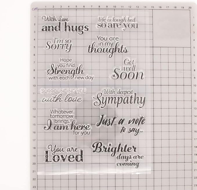with Love and Hugs Sentiment Clear Stamps - Image 3