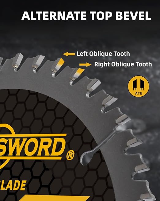 ANGELSWORD 4-1/2 Inch Circular Saw Blade, 7/8" Arbor Used on Angle Grinder, 24T for Framing&40T for Ripping, Cross Wood Cutting, 4 Pack, with 3/8"&5/8" Bushing