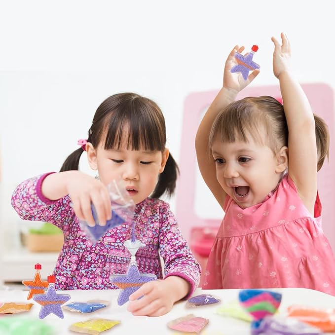 ArtCreativity Star Sand Art Bottle Necklaces, Sand Art Craft Kit - Image 7