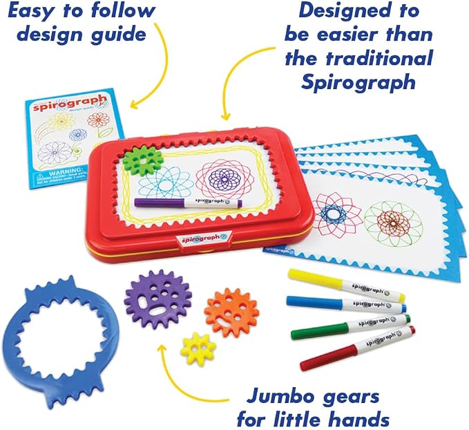 Spirograph Jr. — Jumbo Sized Gears Classic Retro Toy - Image 5