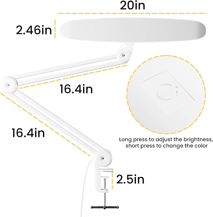3000 Lumens Adjustable LED Desk Lamp & Task Lamp - Image 4