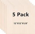 5 Pack 12"x12"x1/8 Basswood Sheets by twinsfox