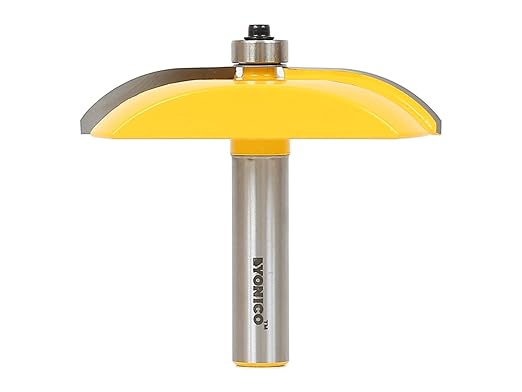 YONICO Raised Panel Cabinet Door Router Bits 3-1/8-Inch Diameter Cove 1/2-Inch Shank 12133