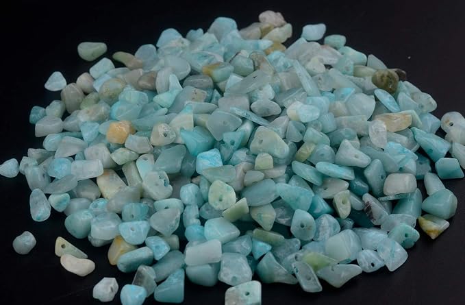 Natural Chip Stone Beads Amazonite Stone 5-8mm About 400 Pieces Irregular - Image 2