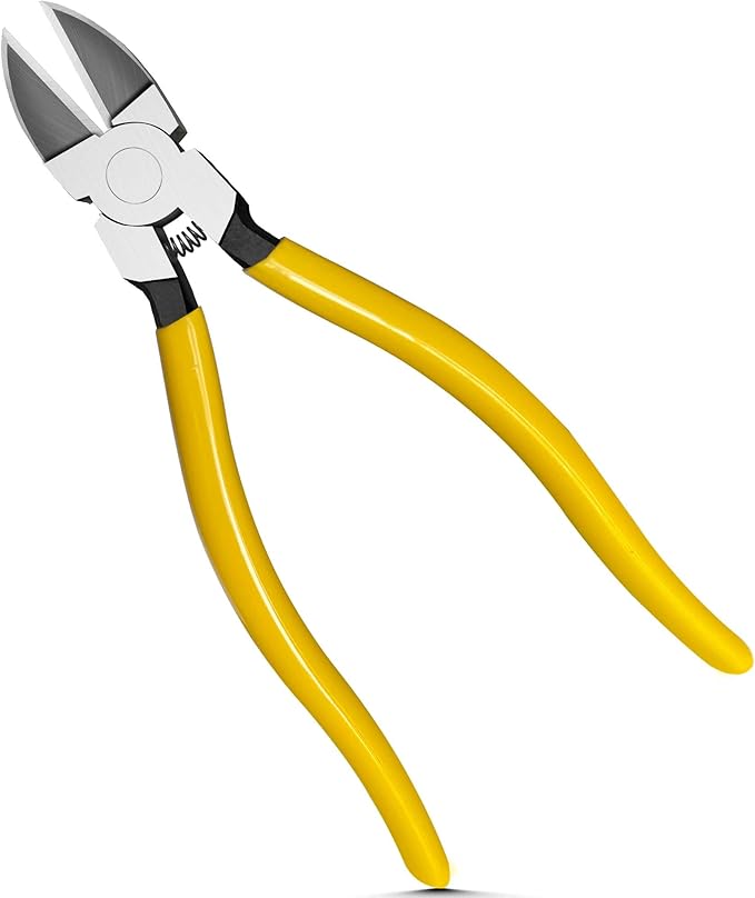 7in. Wire Cutters, Ultra Sharp Small Side Cutter Clippers with Spring Loaded, Flush Cutting Pliers, Diagonal Cutting Plier for Jewelry Making, Crafting, Electrical