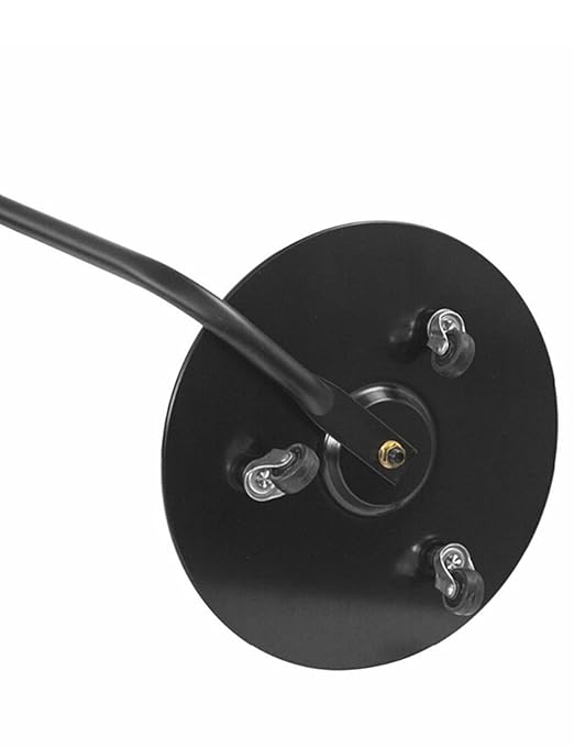 Vehicle Inspection Mirror/Under car Inspection Mirror - 12 Inch Diameter Security Mirror with Wheels and LED Light