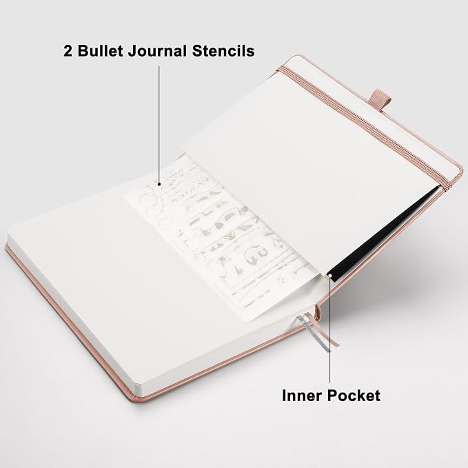 RETTACY Blank Journal Notebook, 192 Pages, A5 Medium Size | Leather Hardcover - Image 7