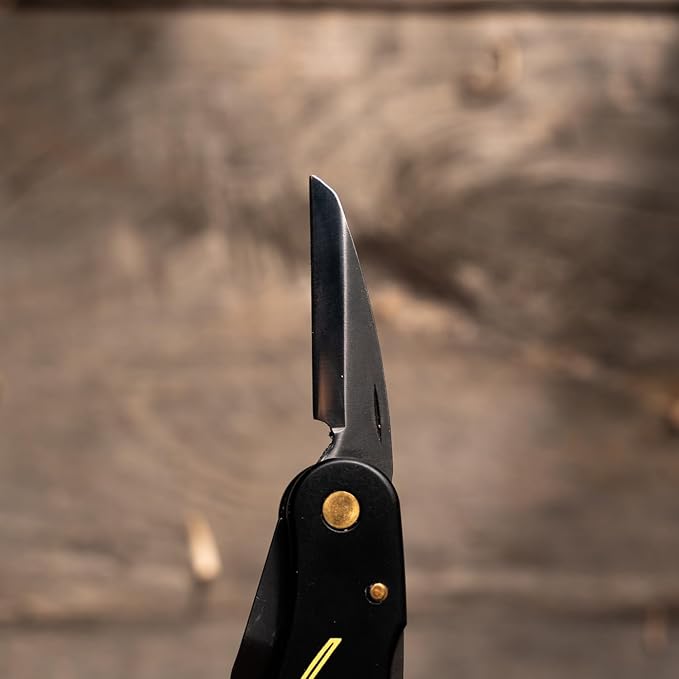 FLEXCUT Pocket Jack for Carvin' | Light-Weight Wood Carving Jackknife Style Tool with 4 Blades | 4-1/4 inch Closed Length | Made in the USA | JKN89