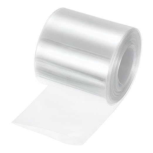 MECCANIXITY Battery Wrap PVC Heat Shrink Tubing 48mm Dia 75mm Flat 33 Feet(10meters) Clear Good Insulation for Battery Pack
