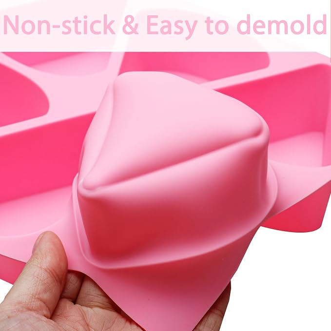Silicone Scone Pan 6-Cavity Triangle Baking Mold | Non-Stick Release, Mini - Image 9