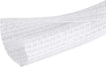 10ft - 1/2 inch Cable Sleeve Split Wire Loom Tubing for Power Audio USB Cable, Cord Management for TV Computer, Protects from Pets Chewing, White